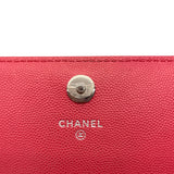シャネル CHANEL マトラッセチェーン 24番台 ピンク シルバー金具 キャビアスキン レディース ショルダーバッグ