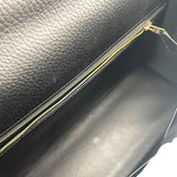 エルメス HERMES ケリー32 外縫い □C刻 ブラック×ゴールド金具 アルデンヌ レディース ハンドバッグ