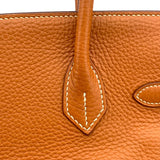 エルメス HERMES バーキン30 □J刻 ゴールド×シルバー金具 トリヨン レディース ハンドバッグ