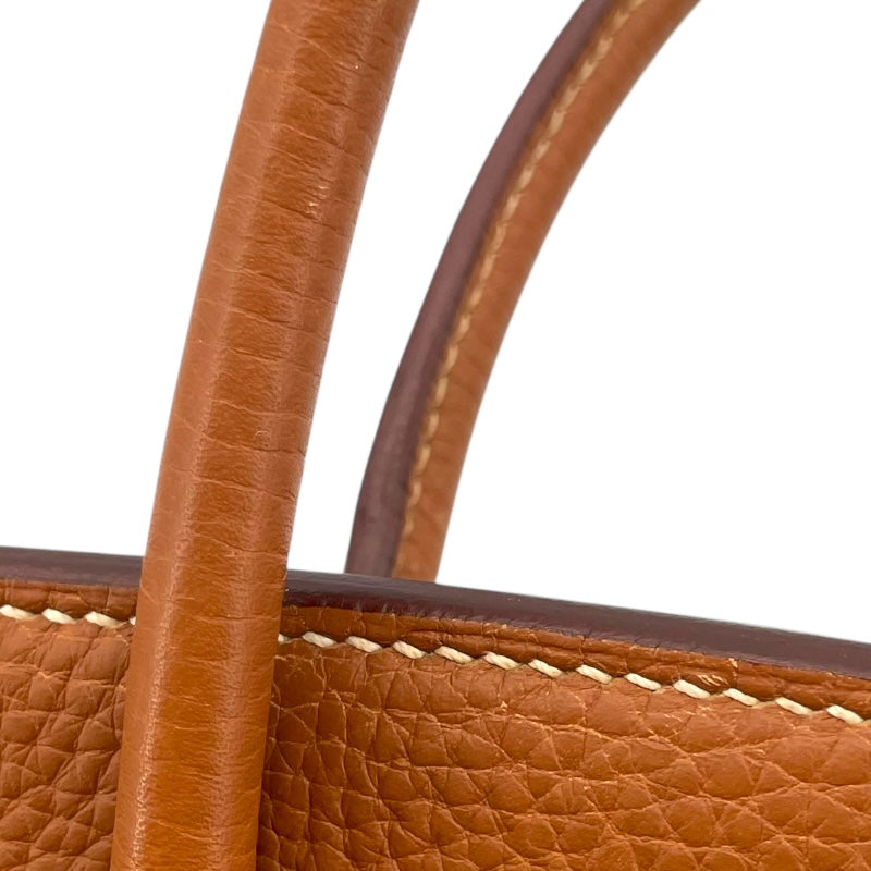 エルメス HERMES バーキン30 □J刻 ゴールド×シルバー金具 トリヨン レディース ハンドバッグ