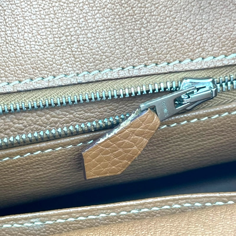 エルメス HERMES バーキン30 □J刻 ゴールド×シルバー金具 トリヨン レディース ハンドバッグ