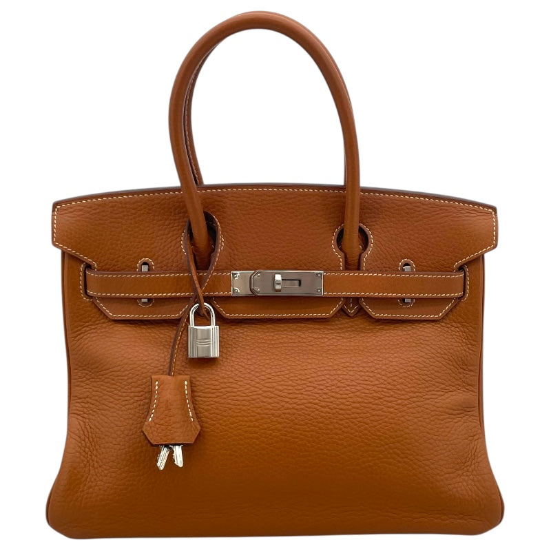 エルメス HERMES バーキン30 □J刻 ゴールド×シルバー金具 トリヨン レディース ハンドバッグ