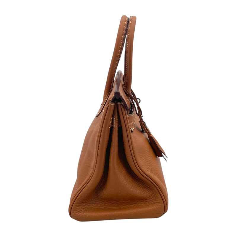 エルメス HERMES バーキン30 □J刻 ゴールド×シルバー金具 トリヨン レディース ハンドバッグ