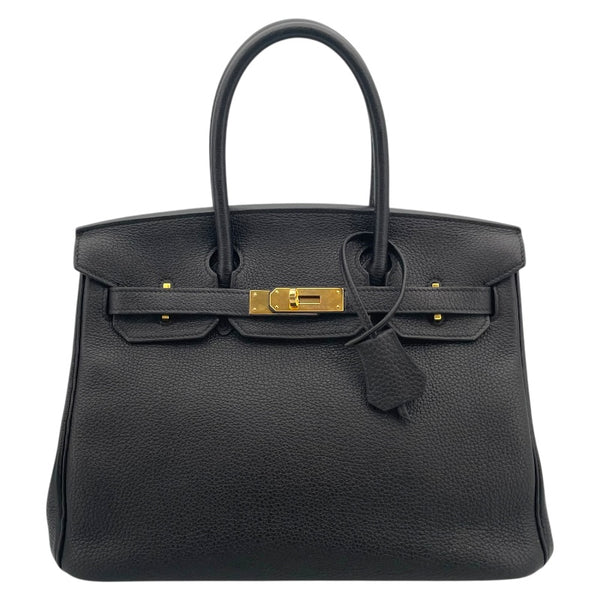 エルメス HERMES バーキン30 C刻 ブラック ゴールド金具 トゴ レディース ハンドバッグ