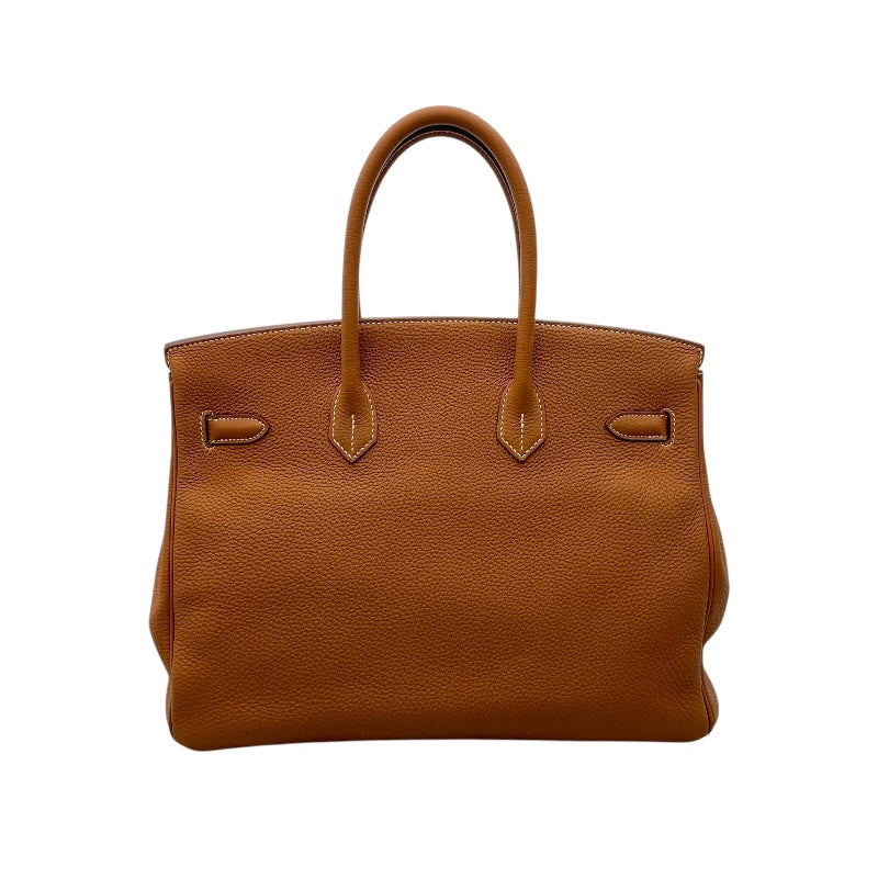 エルメス HERMES バーキン35 D刻 ゴールド×GD金具 トゴ レディース ハンドバッグ