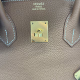 エルメス HERMES バーキン35 D刻 ゴールド×GD金具 トゴ レディース ハンドバッグ