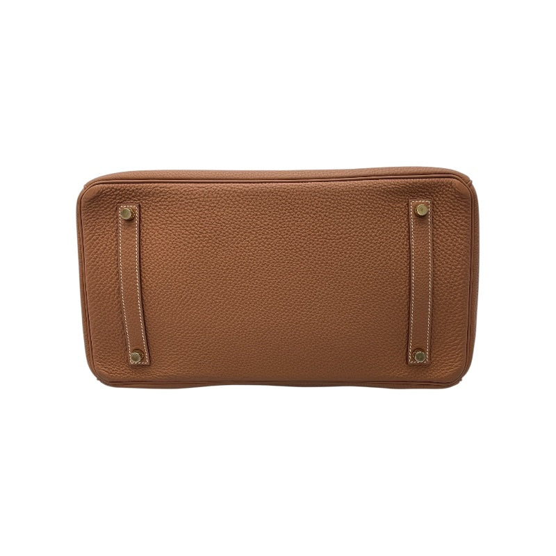 エルメス HERMES バーキン35 D刻 ゴールド×GD金具 トゴ レディース ハンドバッグ