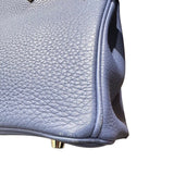 エルメス HERMES バーキン30 C刻 ブルーブライトン シルバー金具 トゴ レディース ハンドバッグ