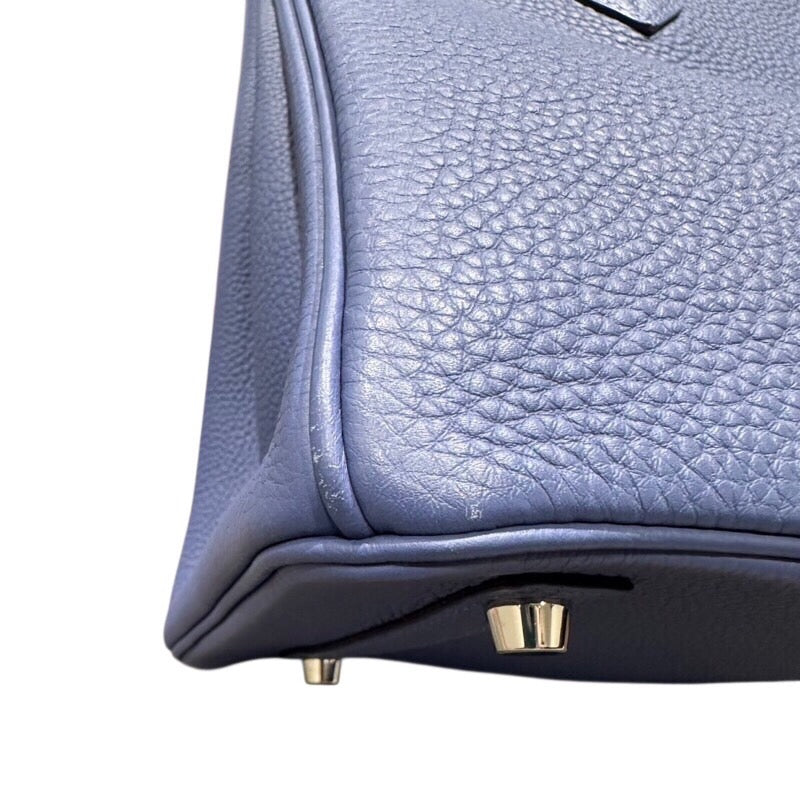 エルメス HERMES バーキン30 C刻 ブルーブライトン シルバー金具 トゴ レディース ハンドバッグ