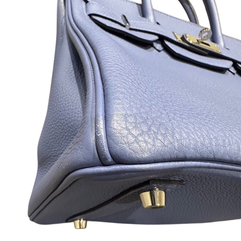 エルメス HERMES バーキン30 C刻 ブルーブライトン シルバー金具 トゴ レディース ハンドバッグ