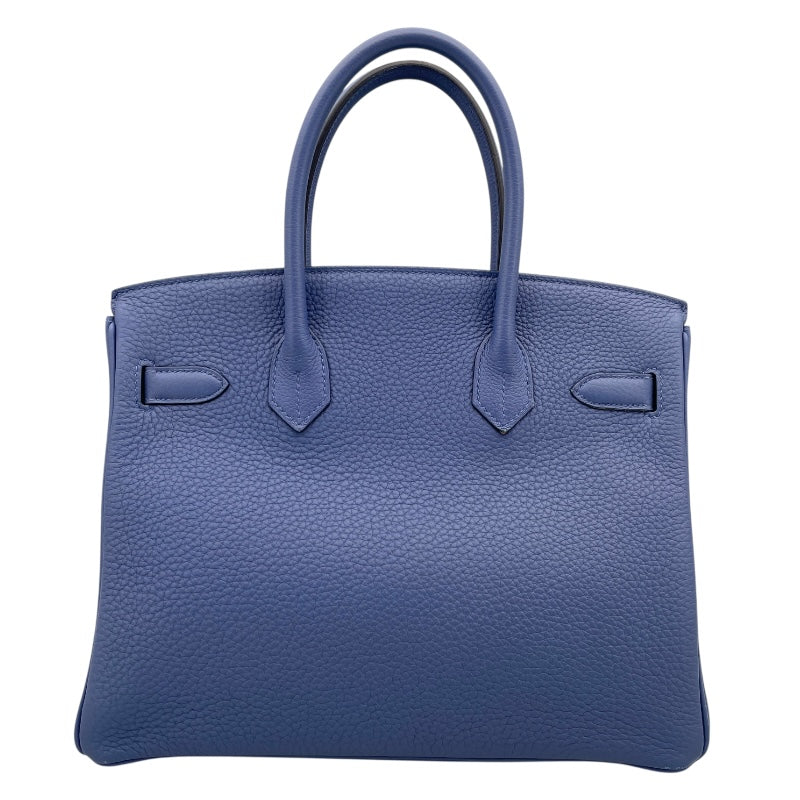 エルメス HERMES バーキン30 C刻 ブルーブライトン シルバー金具