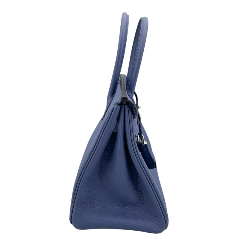 エルメス HERMES バーキン30 C刻 ブルーブライトン シルバー金具