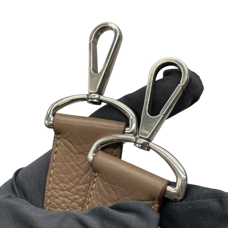 エルメス HERMES ジプシエール34 □Q刻 エトゥープ　シルバー金具 トリヨン レディース ショルダーバッグ