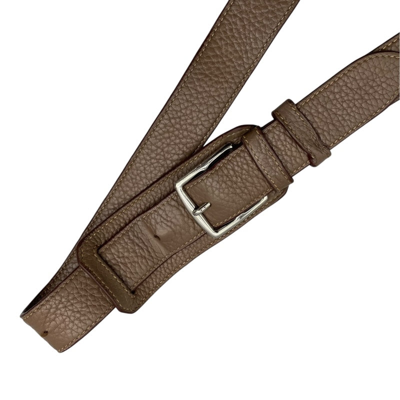 エルメス HERMES ジプシエール34 □Q刻 エトゥープ　シルバー金具 トリヨン レディース ショルダーバッグ
