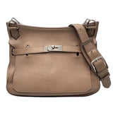 エルメス HERMES ジプシエール34 □Q刻 エトゥープ　シルバー金具 トリヨン レディース ショルダーバッグ