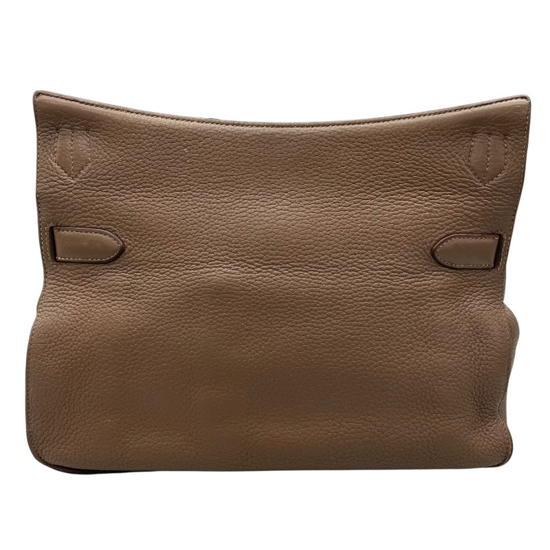エルメス HERMES ジプシエール34 □Q刻 エトゥープ　シルバー金具 トリヨン レディース ショルダーバッグ