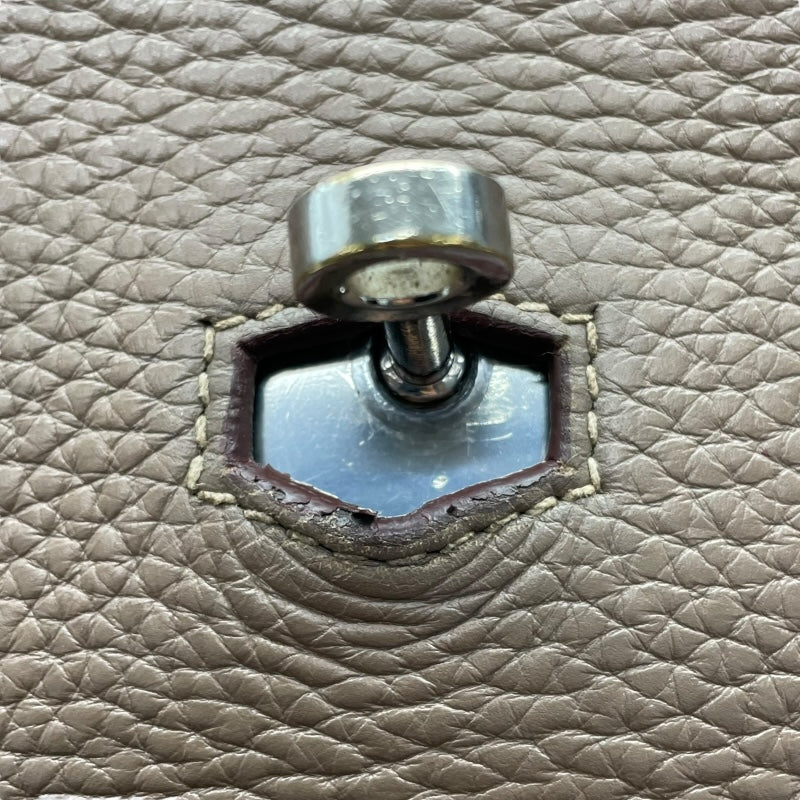 エルメス HERMES ジプシエール34 □Q刻 エトゥープ　シルバー金具 トリヨン レディース ショルダーバッグ