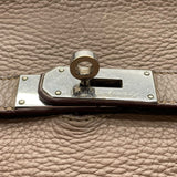 エルメス HERMES ジプシエール34 □Q刻 エトゥープ　シルバー金具 トリヨン レディース ショルダーバッグ