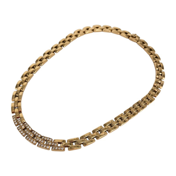 カルティエ Cartier マイヨンパンテール ネックレス 750YG/ダイヤモンド ジュエリー