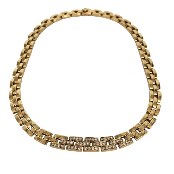カルティエ Cartier マイヨンパンテール ネックレス 750YG/ダイヤモンド ジュエリー