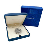 ミキモト MIKIMOTO ルーペネックレス シルバー K18ホワイトゴールド ダイヤモンド ジュエリー