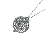 ミキモト MIKIMOTO ルーペネックレス シルバー K18ホワイトゴールド ダイヤモンド ジュエリー