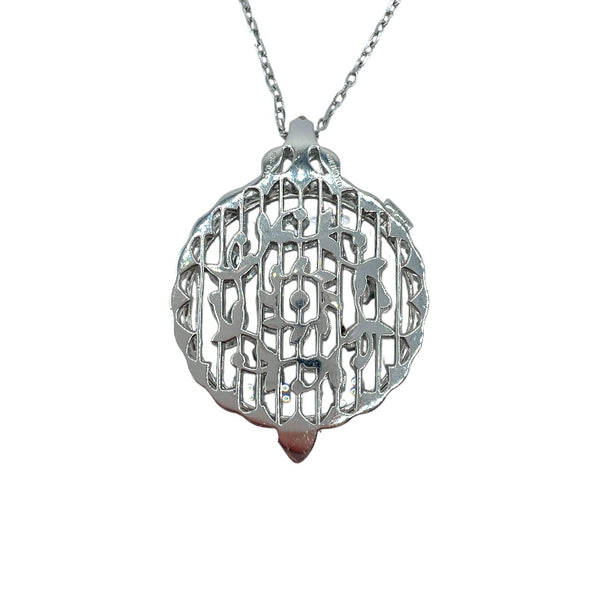 ミキモト MIKIMOTO ルーペネックレス シルバー K18ホワイトゴールド ダイヤモンド ジュエリー