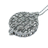 ミキモト MIKIMOTO ルーペネックレス シルバー K18ホワイトゴールド ダイヤモンド ジュエリー