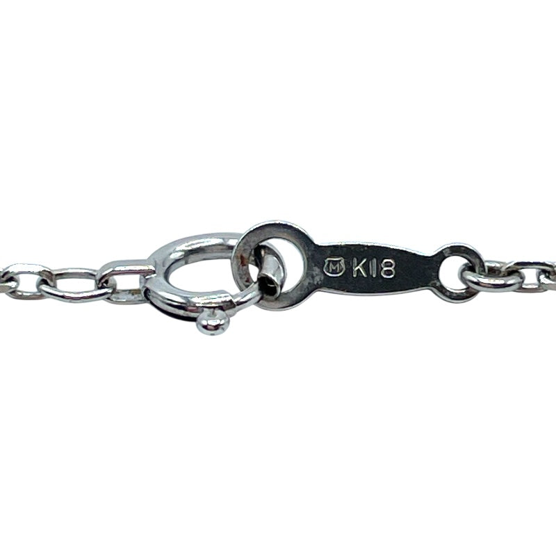 ミキモト MIKIMOTO ルーペネックレス シルバー K18ホワイトゴールド ダイヤモンド ジュエリー
