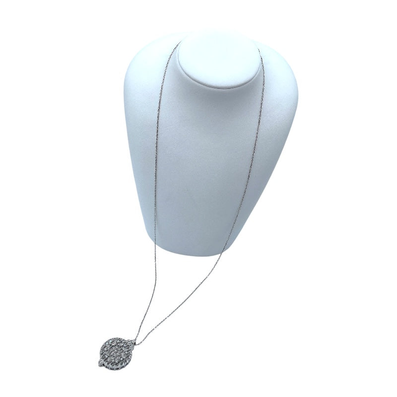 ミキモト MIKIMOTO ルーペネックレス シルバー K18ホワイトゴールド ダイヤモンド ジュエリー