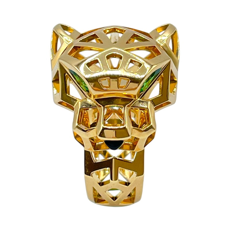 カルティエ Cartier パンテールドゥカルティエリング ゴールド 750イエローゴールド/グリーンガーネット/オニキス ジュエリー