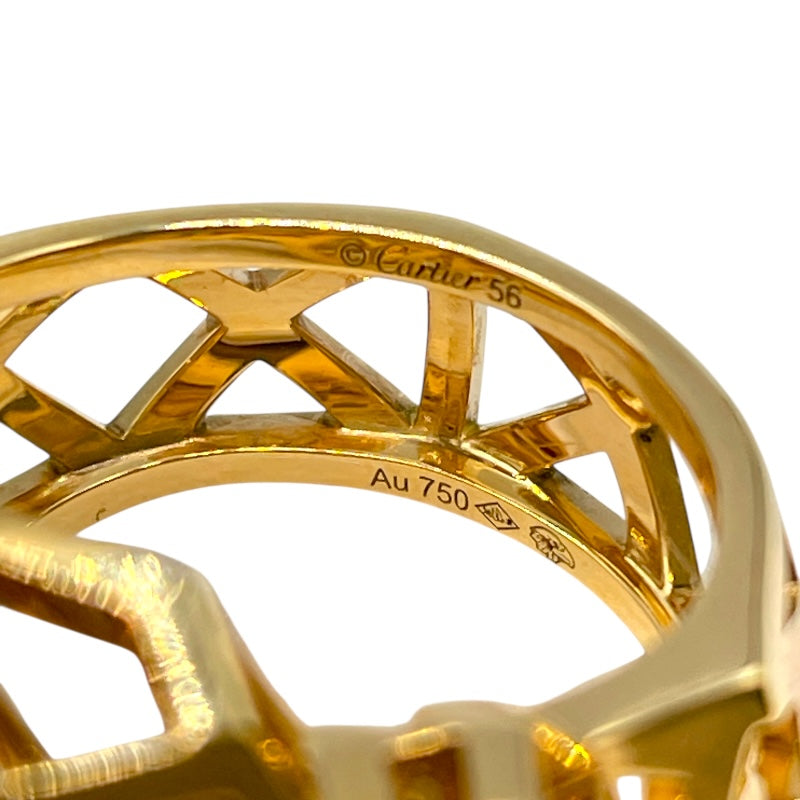 カルティエ Cartier パンテールドゥカルティエリング ゴールド 750イエローゴールド/グリーンガーネット/オニキス ジュエリー
