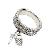 タサキ TASAKI アシークレットリング 750WG/ダイヤモンド ダイヤモンド ジュエリー
