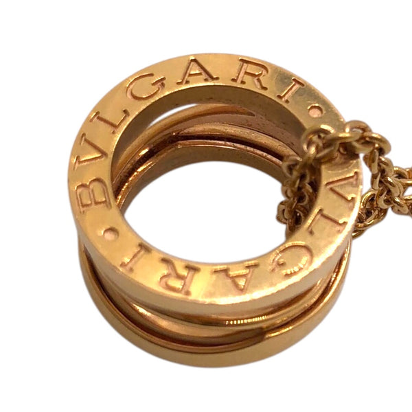 ブルガリ BVLGARI ビーゼロワンレジェンドネックレス K18ピンクゴールド ジュエリー