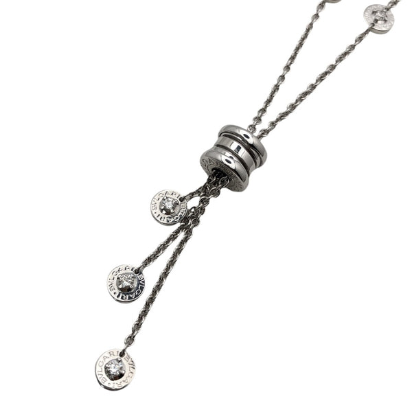 ブルガリ BVLGARI ビーゼロワンエレメントネックレス K18ホワイトゴールド ダイヤモンド ジュエリー
