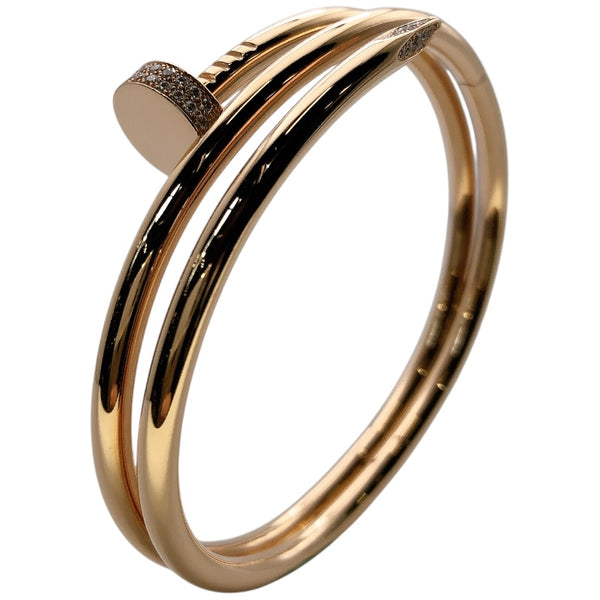 カルティエ Cartier ジュストアンクルダイヤブレス K18ピンクゴールド 750PG ダイヤモンド ジュエリー