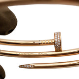 カルティエ Cartier ジュストアンクルダイヤブレス K18ピンクゴールド 750PG ダイヤモンド ジュエリー