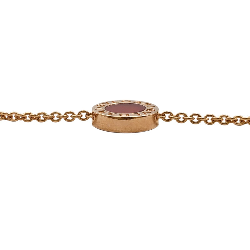 ブルガリ BVLGARI ブルガリブルガリブレス MOP/カーネリアン K18ピンクゴールド 750PG ジュエリー