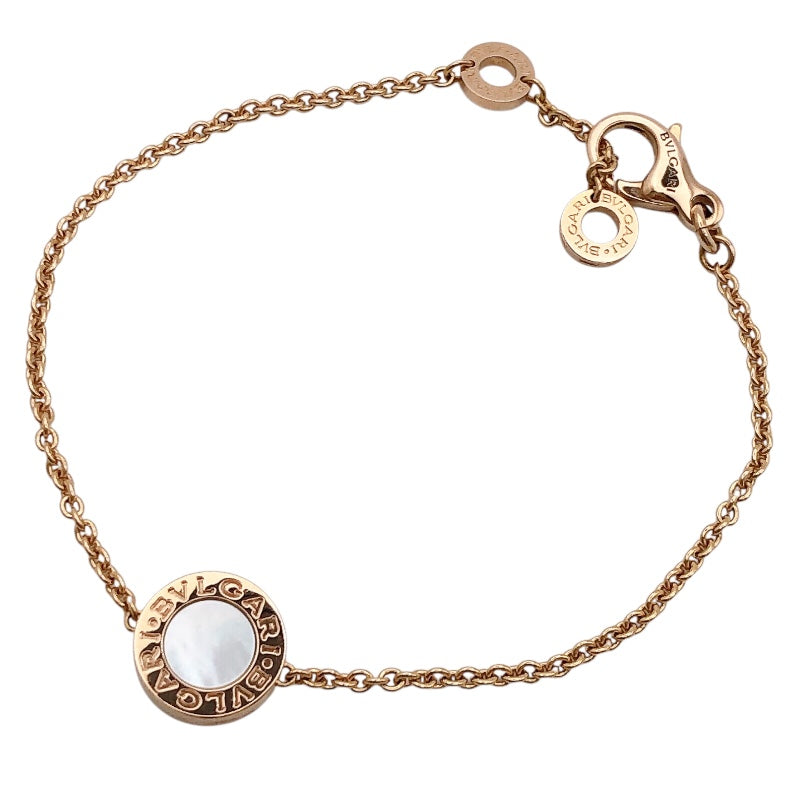 ブルガリ BVLGARI ブルガリブルガリブレス MOP/カーネリアン K18ピンクゴールド 750PG ジュエリー