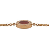 ブルガリ BVLGARI ブルガリブルガリブレス MOP/カーネリアン K18ピンクゴールド 750PG ジュエリー