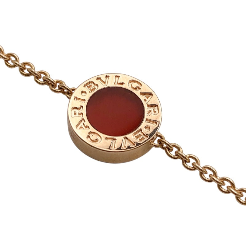 ブルガリ BVLGARI ブルガリブルガリブレス MOP/カーネリアン K18ピンクゴールド 750PG ジュエリー