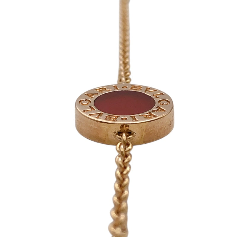 ブルガリ BVLGARI ブルガリブルガリブレス MOP/カーネリアン K18ピンクゴールド 750PG ジュエリー