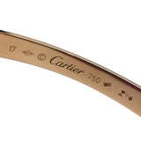 カルティエ Cartier オープンラブブレス B6032617 #17 K18PG ジュエリー