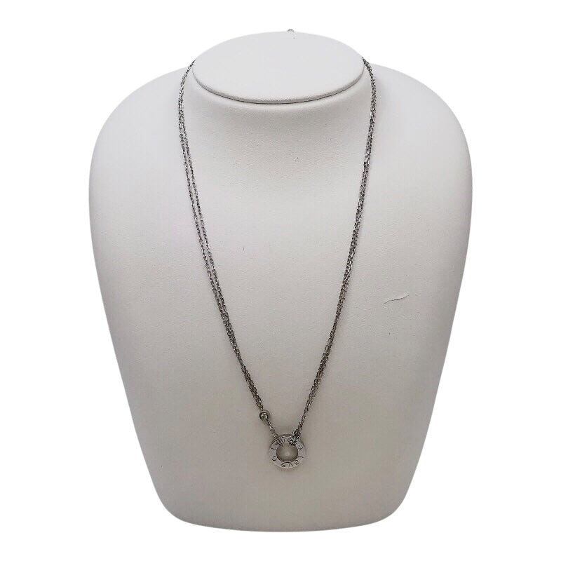 カルティエ Cartier ラブサークルネックレス2Pダイヤ 750WG ジュエリー