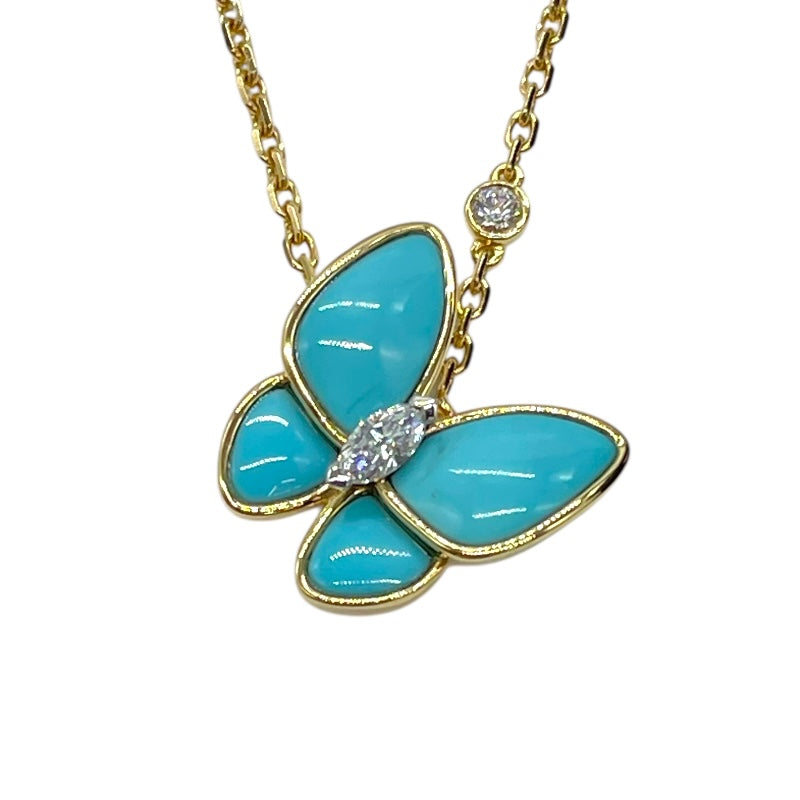 ヴァンクリーフ＆アーペル Van Cleef & Arpels ドゥパピヨンネックレス 750YG/ダイヤモンド ジュエリー