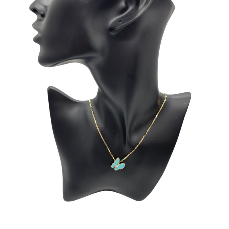 ヴァンクリーフ＆アーペル Van Cleef & Arpels ドゥパピヨンネックレス 750YG/ダイヤモンド ジュエリー