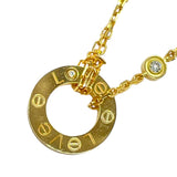 カルティエ Cartier ラブサークルネックレス２Pダイヤ 750YG/ダイヤモンド ジュエリー