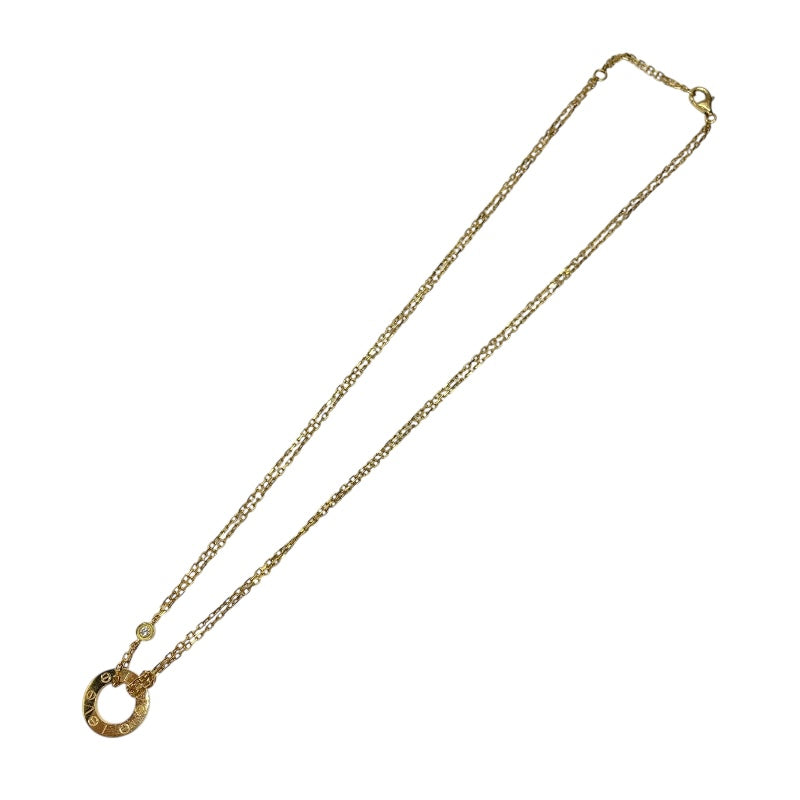 カルティエ Cartier ラブサークルネックレス２Pダイヤ 750YG/ダイヤモンド ジュエリー