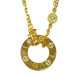 カルティエ Cartier ラブサークルネックレス２Pダイヤ 750YG/ダイヤモンド ジュエリー