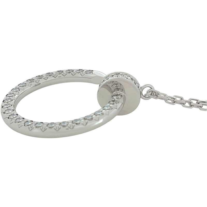 カルティエ Cartier ジュスト アン クル ダイヤモンド ネックレス K18WG ダイヤモンド ジュエリー